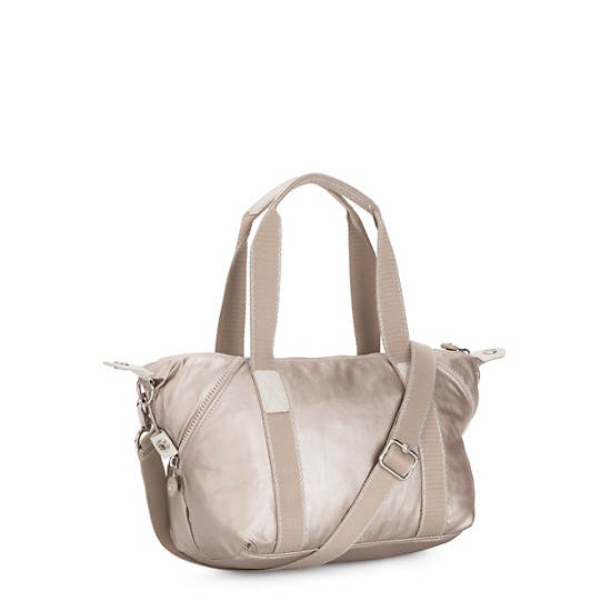 Bolsa De Hombro Kipling Art Mini Metallic Beige | MX 1382ZU